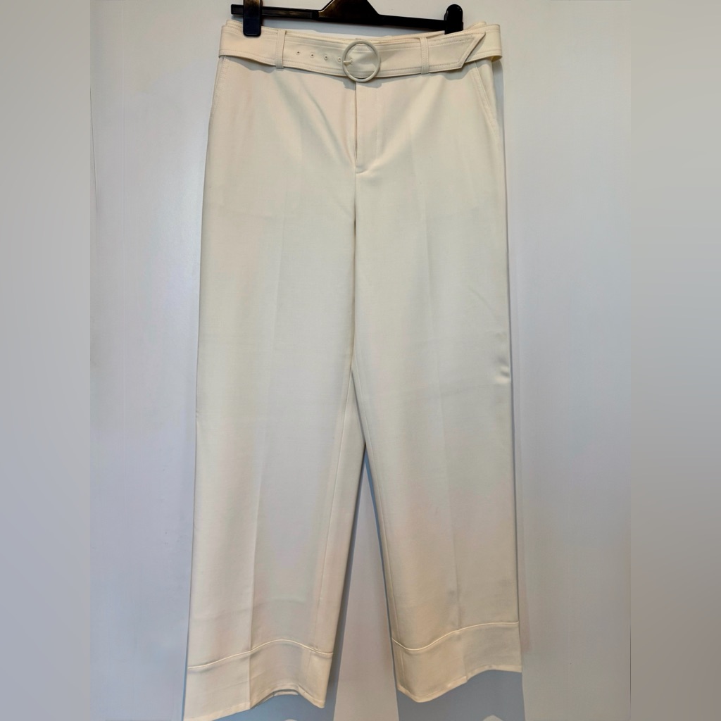 Club Monaco Elegant Cream Enamel Ring Pants Size 10